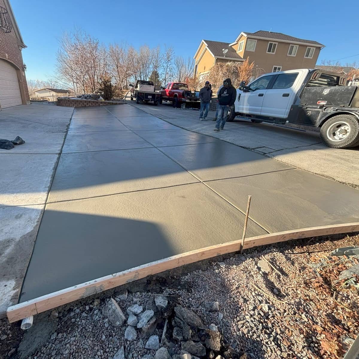 Finished concrete work by J&C Asphalt